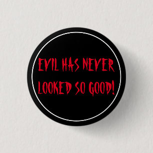 Evil 1 Inch Round Button