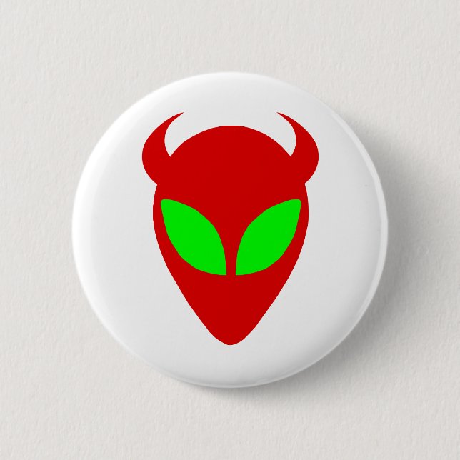 Evil Alien 2 Inch Round Button (Front)
