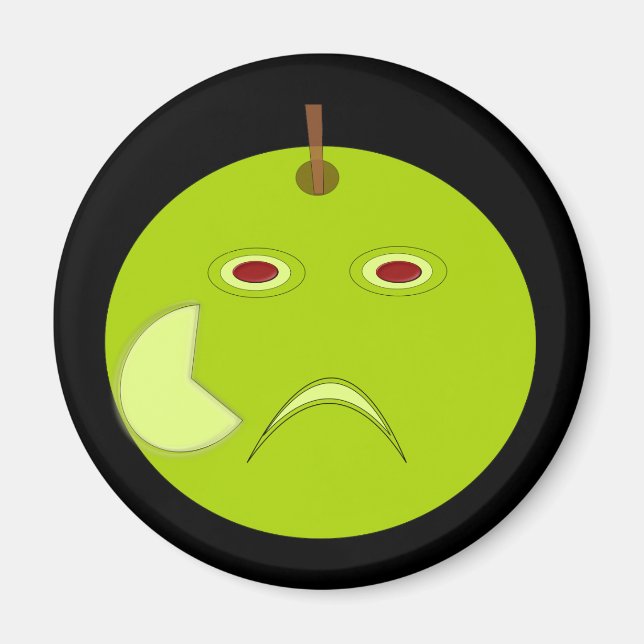 Evil Apple with Scar Magnet (Front)