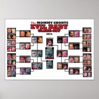 Evil Baby Glare-Off 2014 Tournament Poster