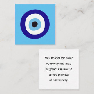 Evil Bleu Nazar Good Karma Pass le long des cartes