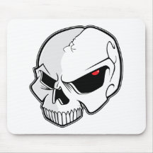 Evil Blood Red Eyeballs Skull