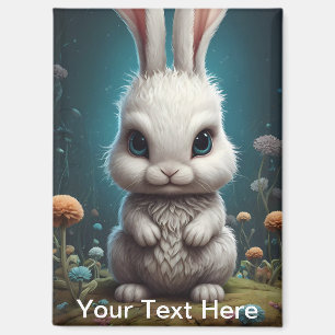 Evil Bunny Rabbit fun Magnet