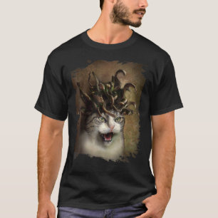 Evil Catdusa Medusa Cat T-Shirt