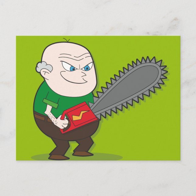 Evil Chainsaw man Postcard (Front)