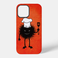 Evil Chef Cartoon Character Loves Cooking