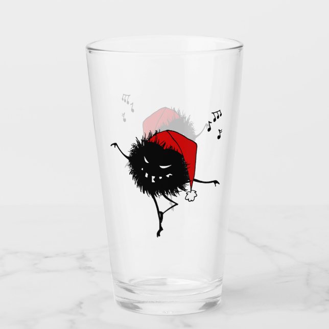 Evil Christmas Bug Glass (Front)