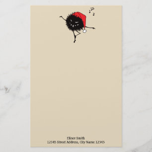 Evil Christmas Bug Singing And Dancing  Stationery