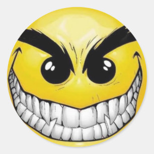 Evil Classic Round Sticker