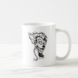 Evil clown coffee cup