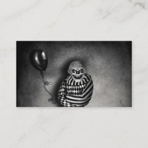 Evil Clown Customisable  Halloween Business Cards