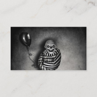 Evil Clown Customizable Halloween Business Cards