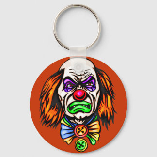 Evil Clown Face Keychain