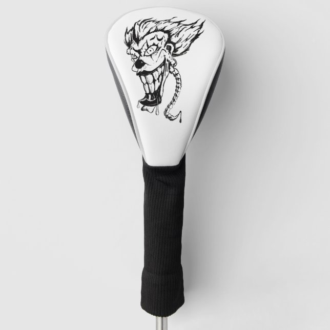 Evil clown Golf Head Cover (Front)