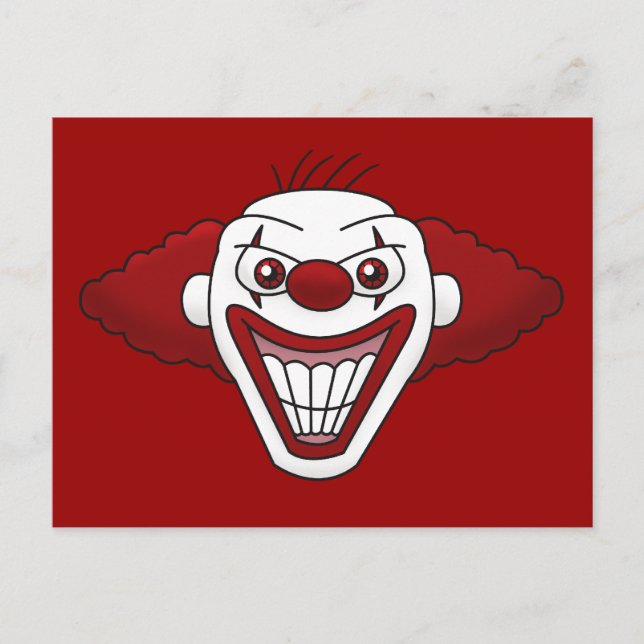 Evil Clown Postcard (Front)