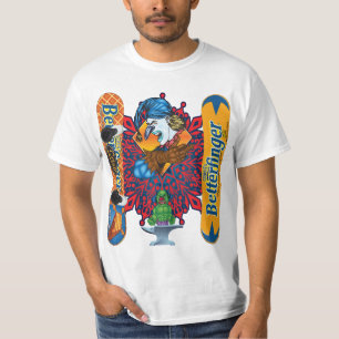 Evil Clown T Shirt Butterfinger Snowboard - White