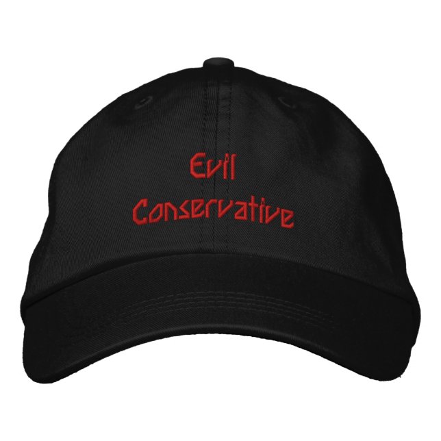 Evil Conservative Embroidered Hat (Front)