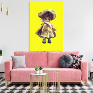 EVIL DORA DOLL, haunted doll product canvas Print