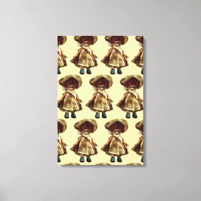 EVIL DORA  DOLL, haunted doll product scary art Canvas Print (Front)