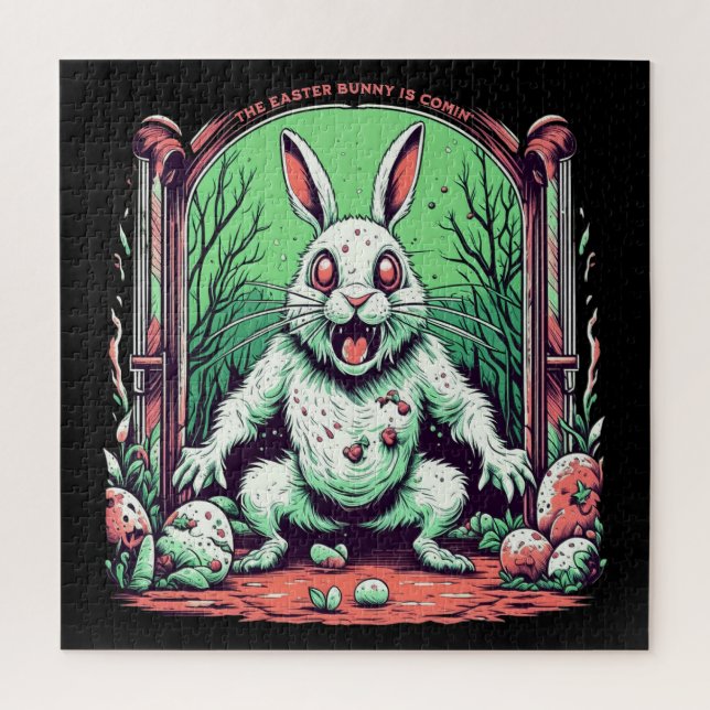 Evil Easter Bunny Horror  Jigsaw Puzzle (Vertical)