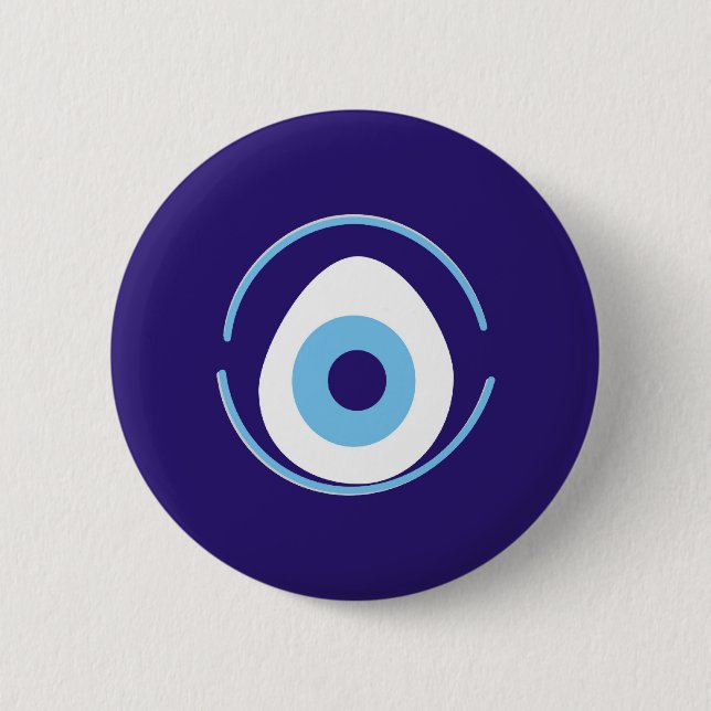 Evil Eye 2 Inch Round Button (Front)