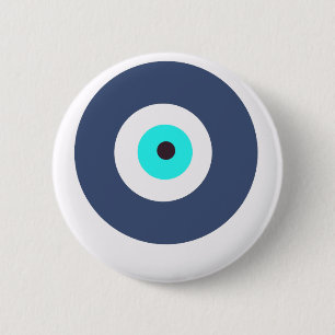 Evil eye 2 inch round button