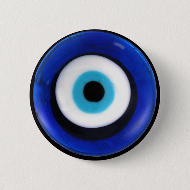 Evil Eye 2 Inch Round Button (Front)