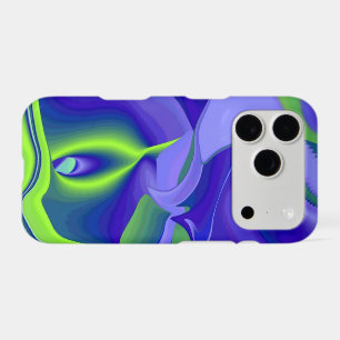 Evil Eye , 3D Abstract in green blue purple