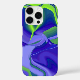 Evil Eye , 3D Abstract in green blue purple iPhone 16 Pro Case