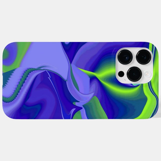 Evil Eye , 3D Abstract in green blue purple Case-Mate iPhone Case (Back (Horizontal))