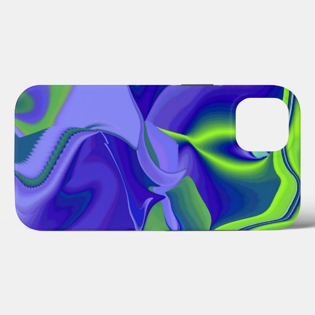 Evil Eye , 3D Abstract in green blue purple Case-Mate iPhone Case (Back (Horizontal))
