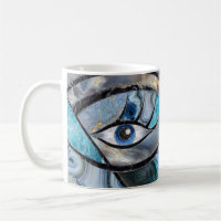 Evil Eye Amulet Mineral Textures Collage