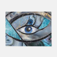 Evil Eye Amulet Mineral Textures Collage