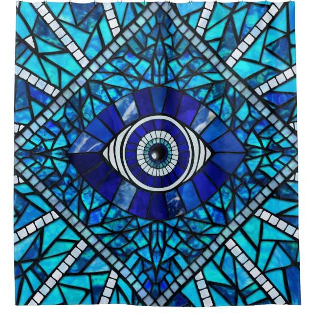 Evil Eye Amulet Mosaic Art (Front)