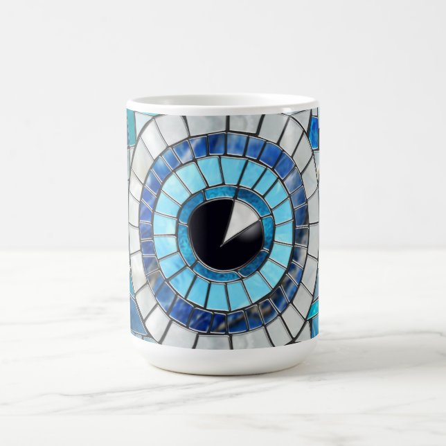 Evil Eye Amulet Mosaic Art Coffee Mug (Center)