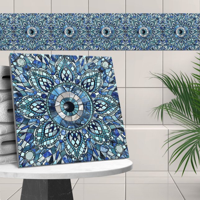 Evil Eye Amulet Mosaic Art Tile (Creator Uploaded)