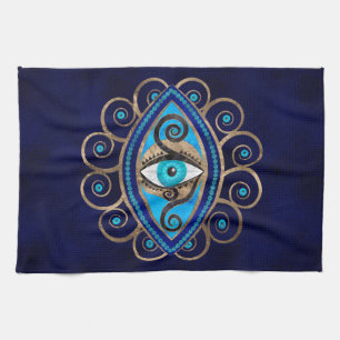 Evil Eye Amulet Ornament Kitchen Towel