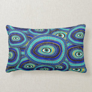 Evil Eye Amulet Pattern Lumbar Pillow