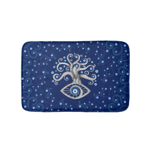 Evil Eye Amulet Tree Bath Mat
