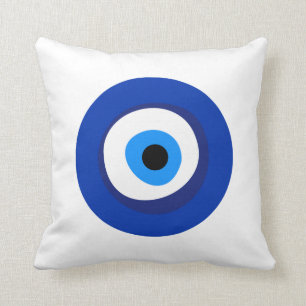 evil eye ancient symbol antiquity talisman superst throw pillow