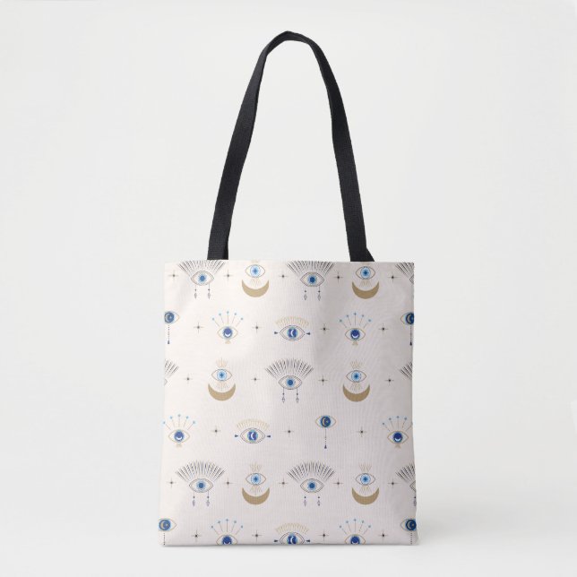 Evil Eye and Third Eye Tote Bag (Front)