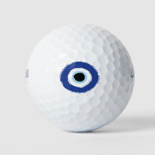 Evil Eye Artistic Blue Greek Golf Balls