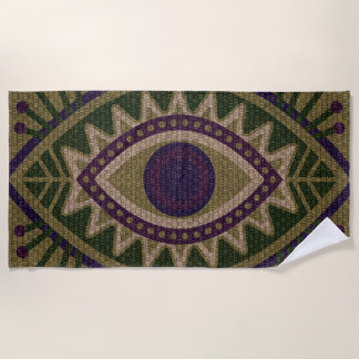 Evil Eye Beach Towel