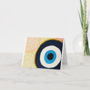 Evil Eye blessings and protection card. Thank You Card