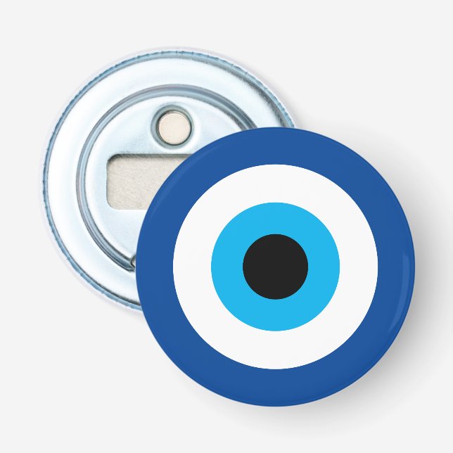 Evil Eye Blue Mati nazar symbole ouvre-bouteille (Devant)