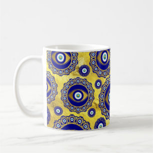 Evil Eye Charm Ornament Pattern Coffee Mug