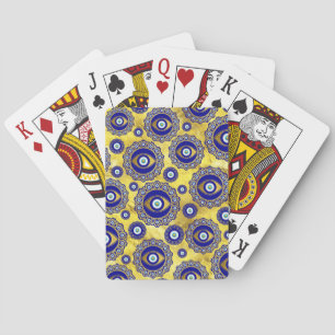 Evil Eye Charm Ornament Pattern Playing Cards