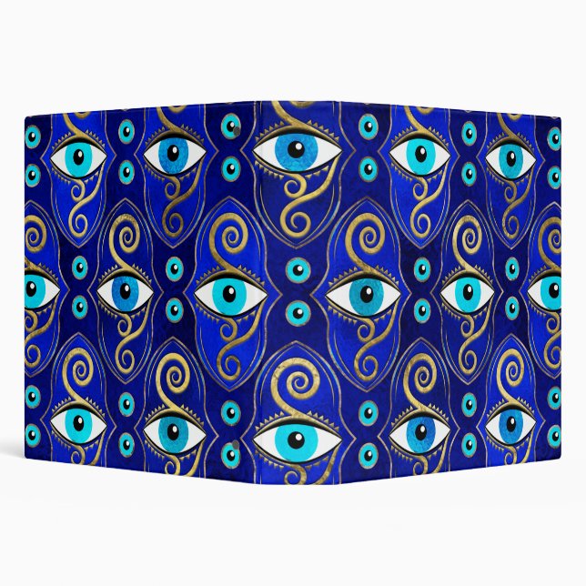 Evil Eye Charm Pattern Binder (Background)