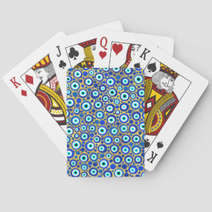 Evil Eye Charm Pattern Playing Cards