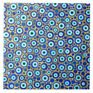 Evil Eye Charm Pattern Tile